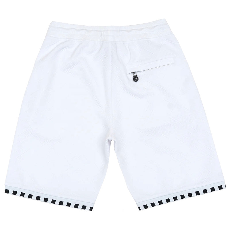 Makobi "Embossed" Shorts (White) 363