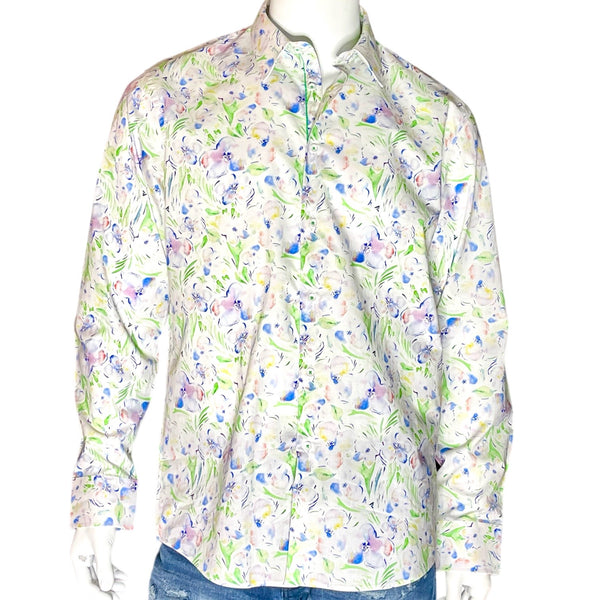 Cigar Couture "Sunset2" Shirt (Lime) 4607