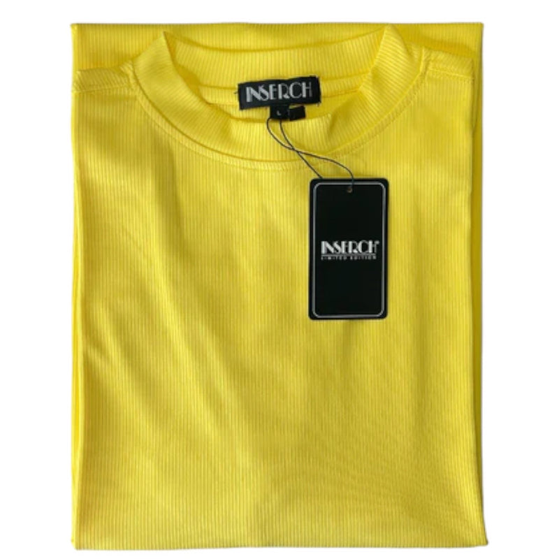 Inserch short sleeve mock (Yellow)