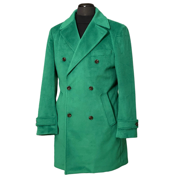 Cigar "Brentwood" 3/4 Length DB Peacoat (Sky Blue)