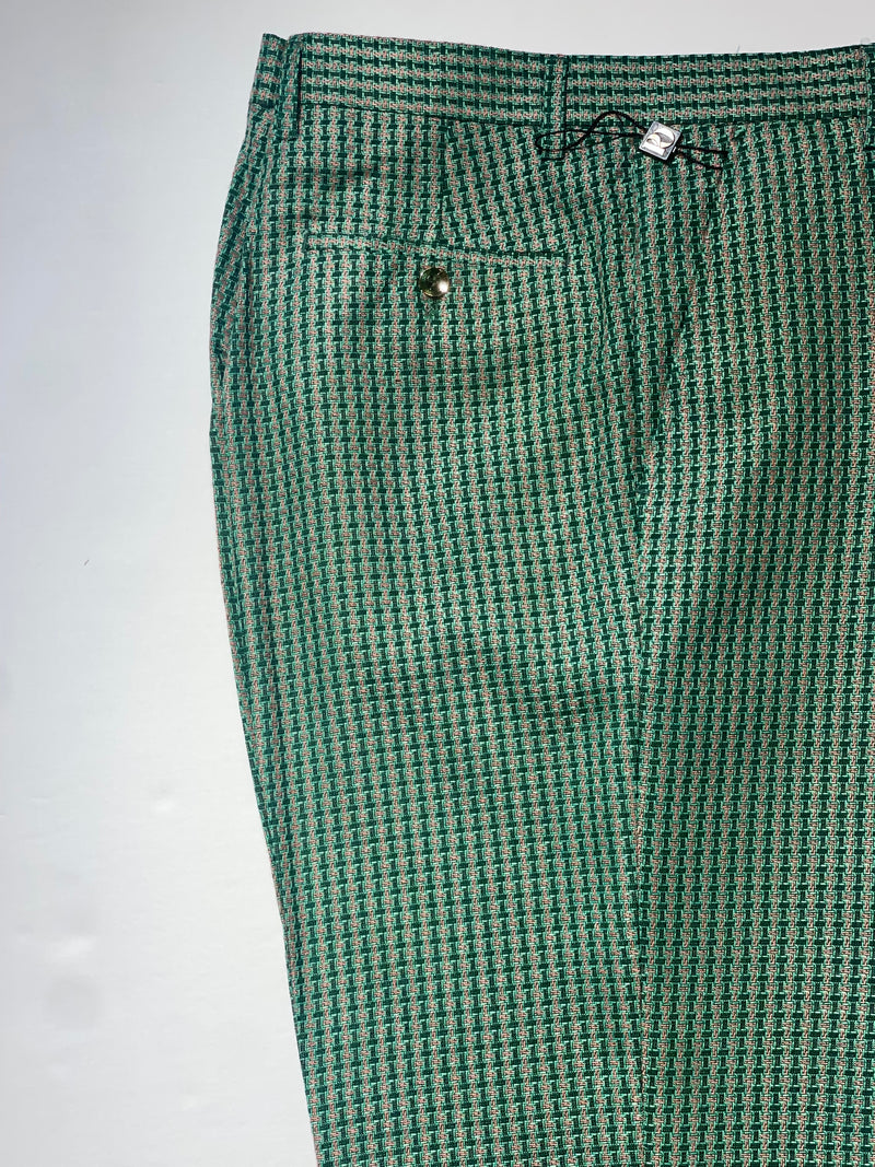 Prestige Plaid Pant (Green/Pink) Green-1