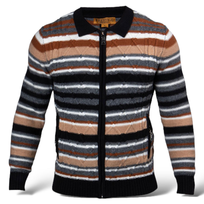 Prestige "Pescal" Polo Sweater (Black) 255