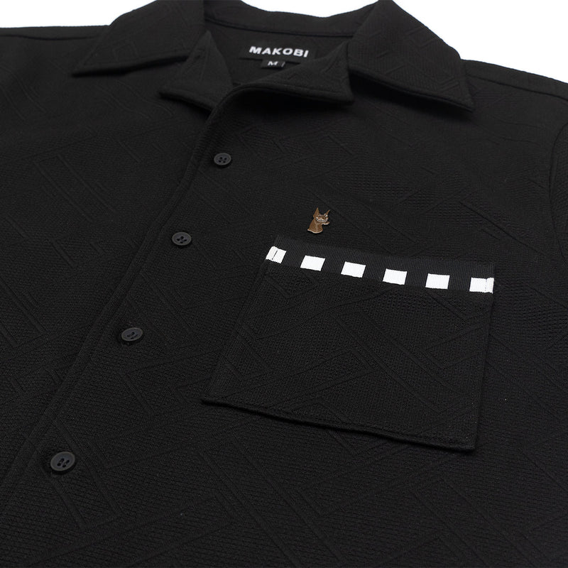 Makobi "Embossed" Shirt (Black) 863