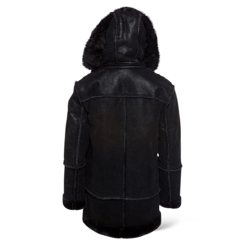 Jordan Craig Shearling Coat (Jet Black)