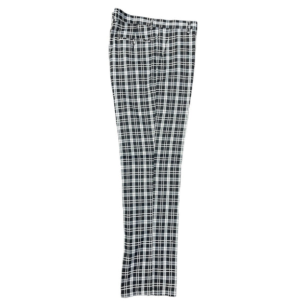 Prestige Plaid Pant (Black/Gray/White) Black-6