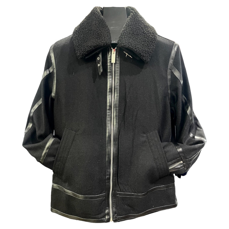 Slim Fit Cigar "Wolf" Bomber Jacket (Black)