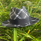 Bruno Straw Hat "Tuscany" (Black/White)