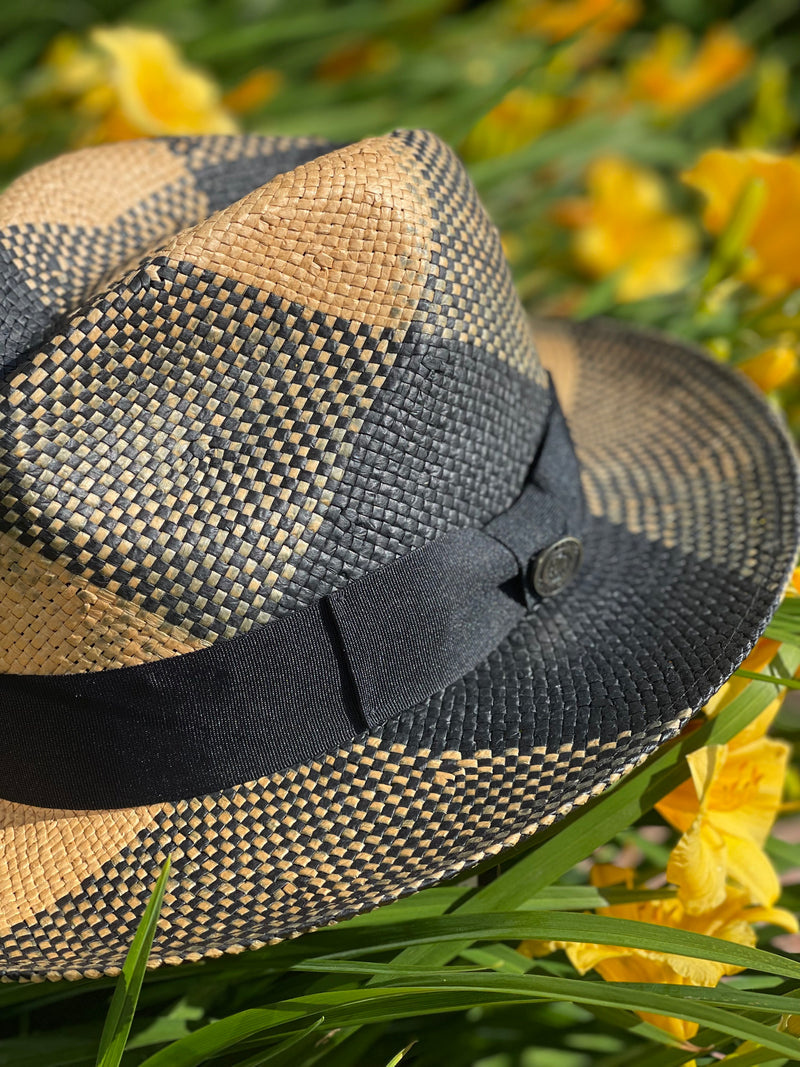 Bruno Straw Hat "Cubano" (Black/Natural)