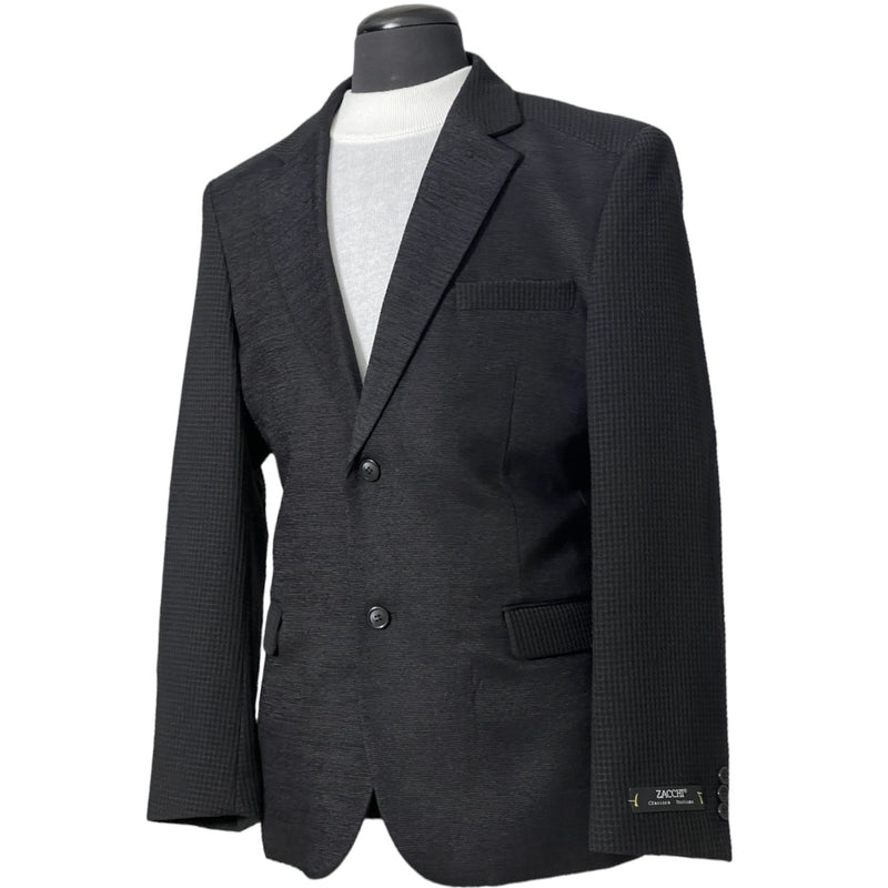 Zacchi "Dapper" Knit Blazer (Black)