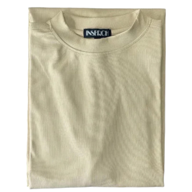 Inserch short sleeve mock (Tan)