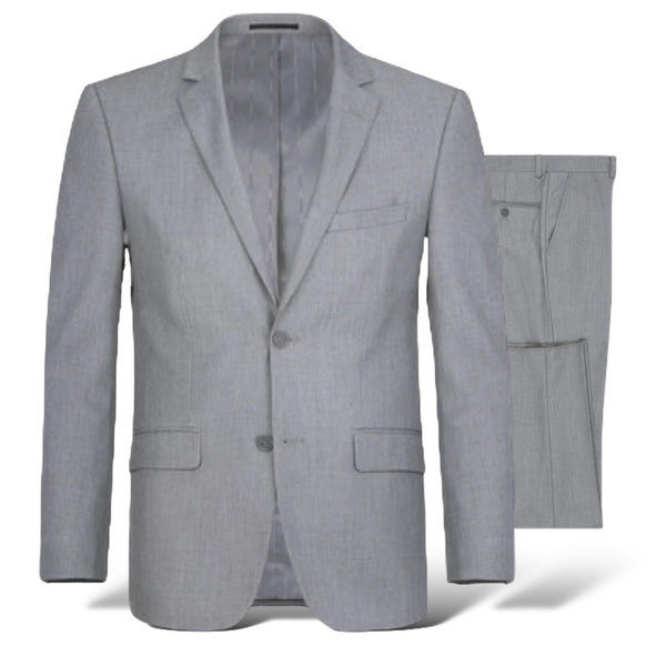 Mens Modern Classic Fit Suit (Light Gray) Renoir