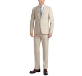 Mens Modern Classic Fit Suit (Tan) Renoir