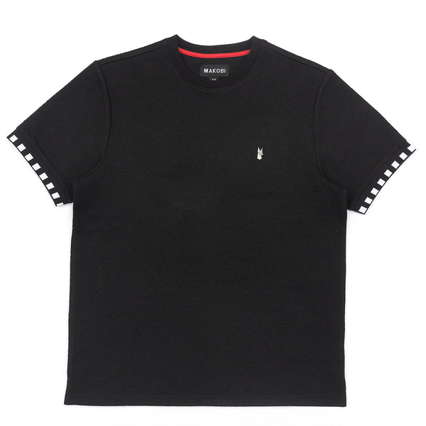 Makobi "Embossed" Crew Neck (Black) 363