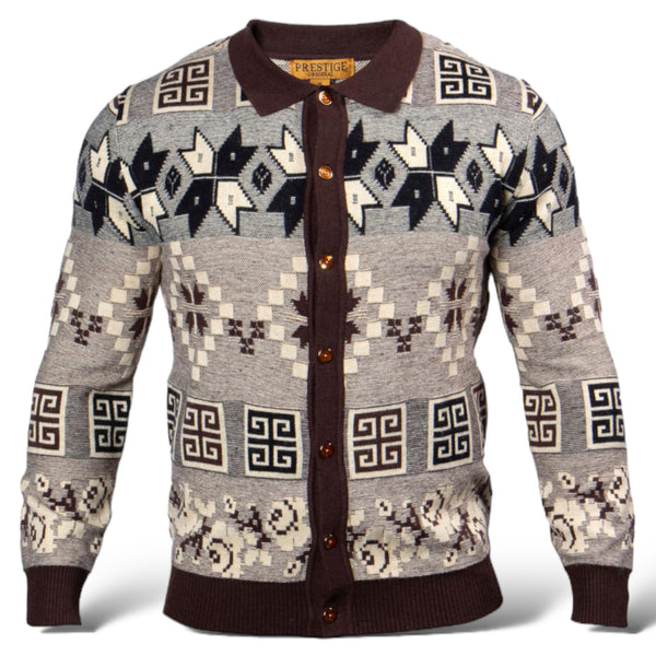 Prestige "Beskin" Polo Sweater (Brown) 577