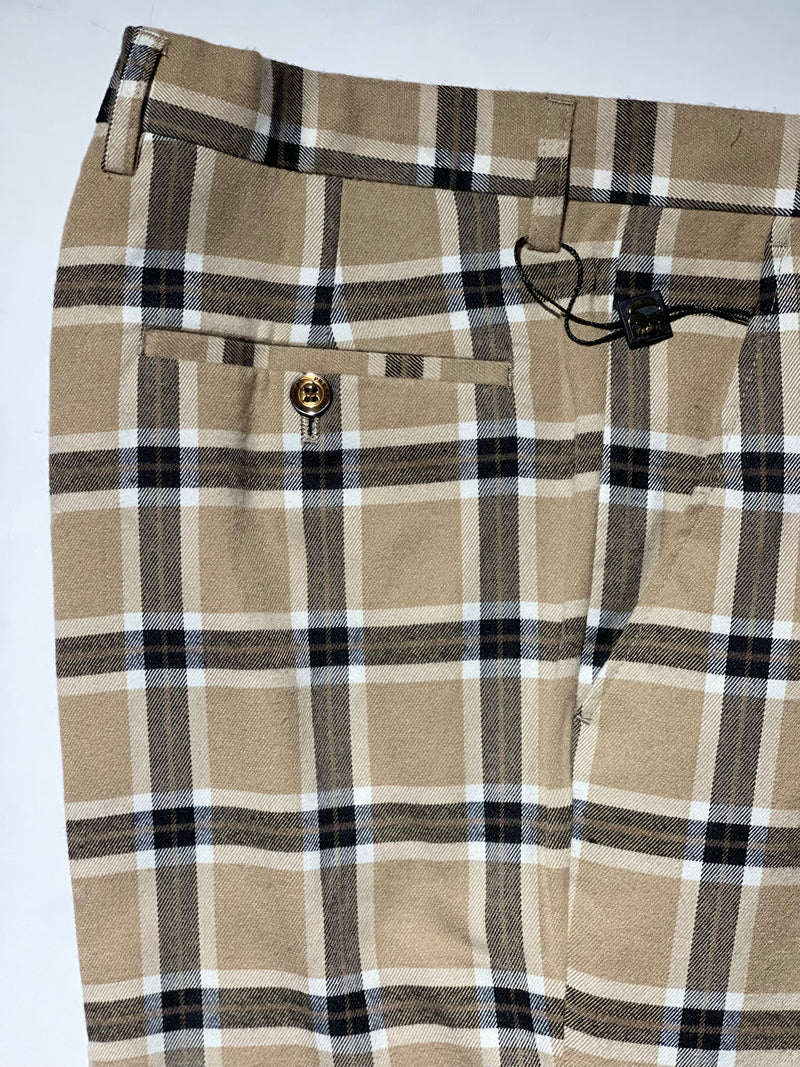 Prestige Plaid Pant (Tan/Black) Tan-1 705