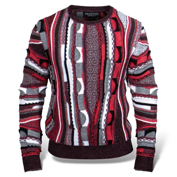 Prestige "Classic2" Crew Neck Sweater (Burgundy) 362