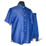 Inserch Linen S/S Shirt (River Blue) 717