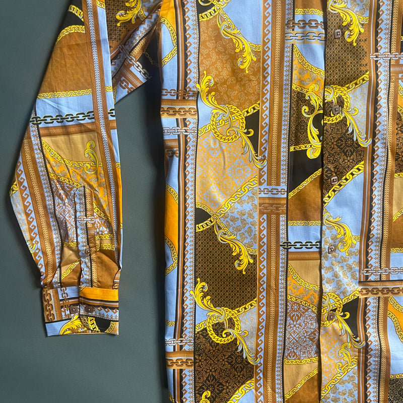 Robert Lewis "Royalty" Button up L/S (Brown) 220