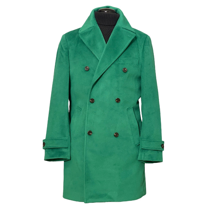 Cigar "Brentwood" 3/4 Length DB Peacoat (Sky Blue)