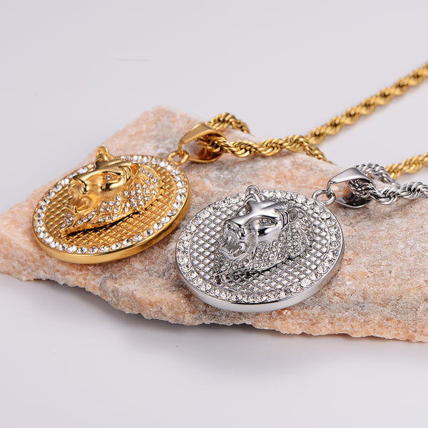 KALIKO "Lion Stone" Rope Chain + Pendant (Gold) 042