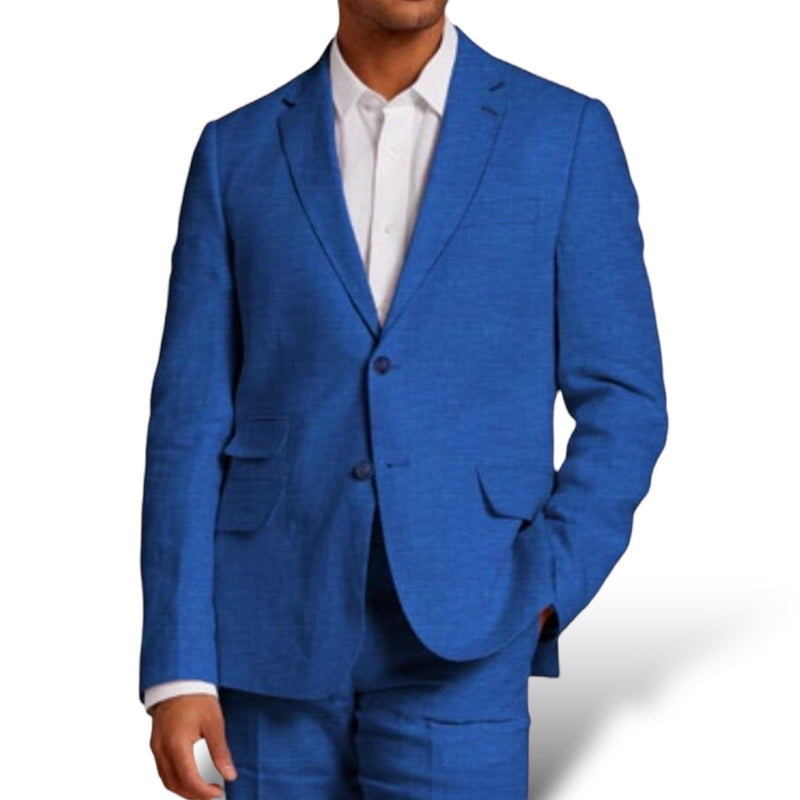 Inserch "Citris" Linen Blazer (River Blue)