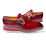 Carrucci Patent Leather Sneaker (Red)