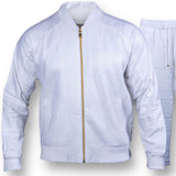 Prestige Linen Bomber Jogger Set (White) 130