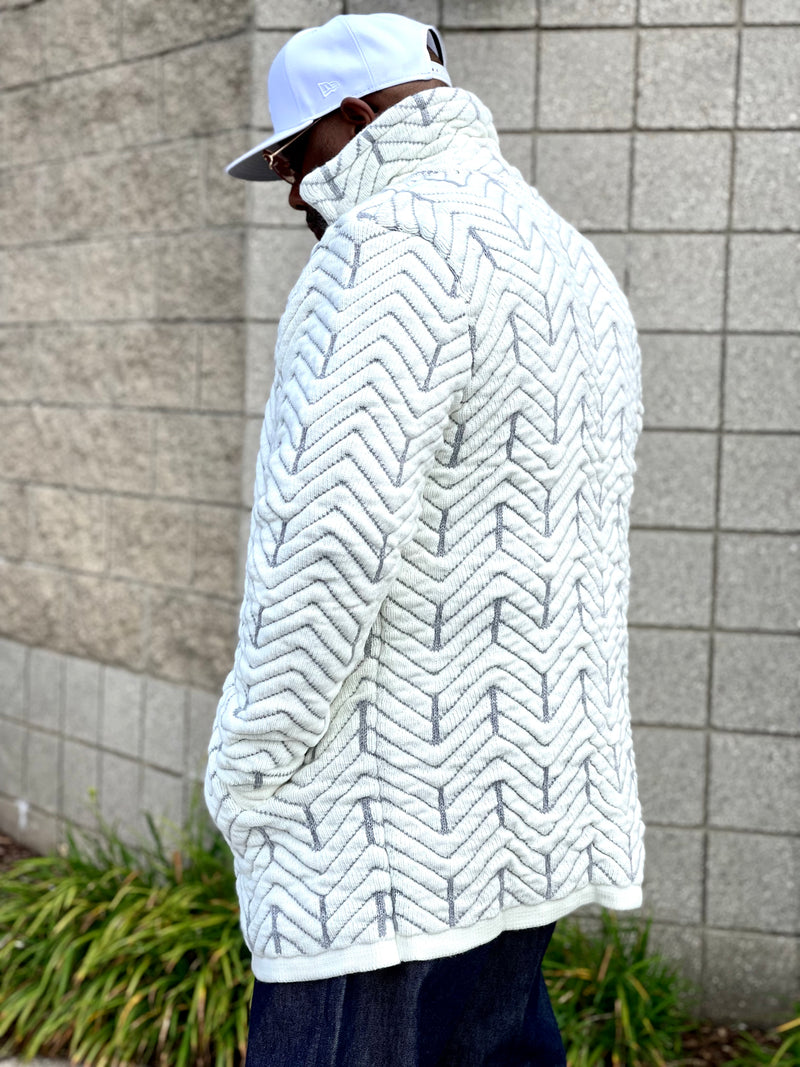 LCR DB Cardigan (White/Gray)