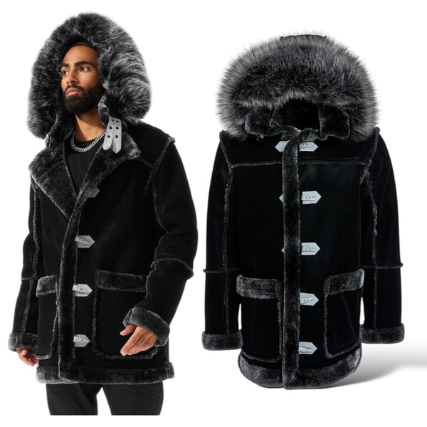 Jordan Craig Shearling Coat (Atmosphere Gray)