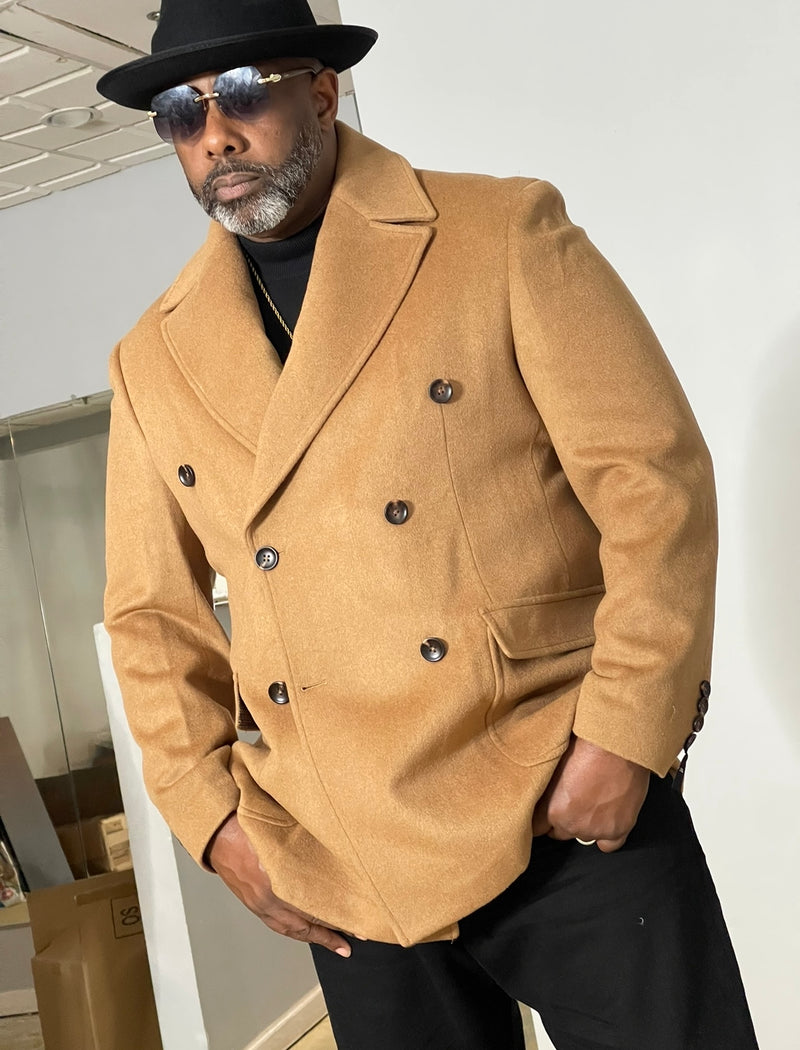 Canuti "Lankford" DB Peacoat (Camel)