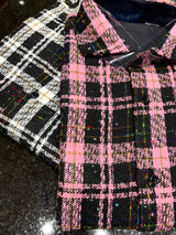 Lanzino "Glitz" Shirt Jacket (Pink Multicolor)