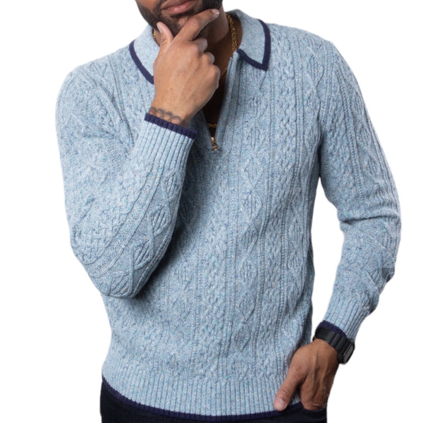 Prestige Wool "Westgate" Polo (Blue/navy) 290