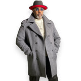 Canuti DB 3/4 Length "Clayton" Peacoat (Gray)