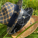 Bruno Straw Hat "Tuscany" (Navy/Tan)