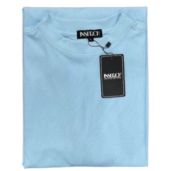 Inserch short sleeve mock (Lake Blue)