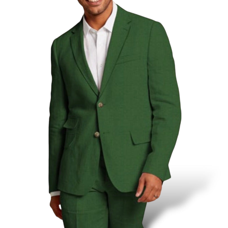 Inserch "Citris" Linen Blazer (Emerald) 880