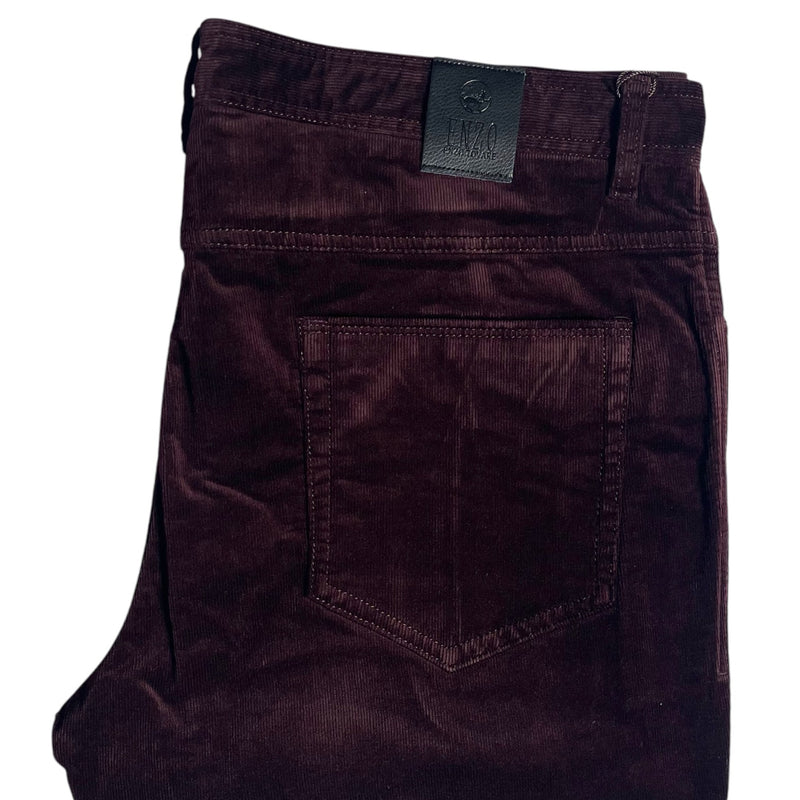 Enzo Stetch Pant (Dark Burgundy) Alpha 221