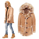 Jordan Craig Shearling Coat (Praline)