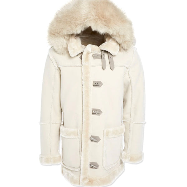 Jordan Craig Shearling Coat (Artic Wolf)