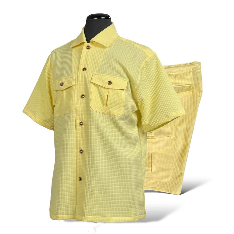 Lanzino Cargo Short Set (Lemon)