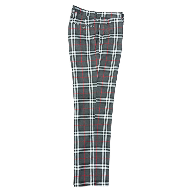 Prestige Plaid Pant (Gray/Black/Red) Black-3