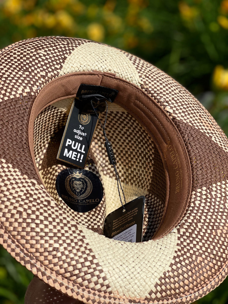 Bruno Straw Hat "Cubano" (Brown/Natural)