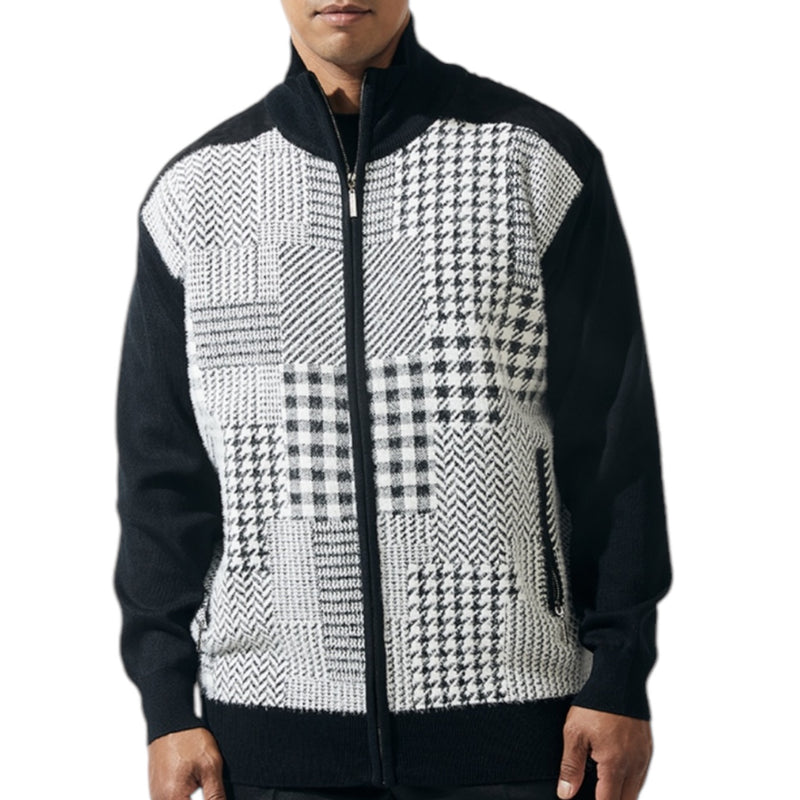 Silversilk "Houndstooth" Sweater (Black) 81025