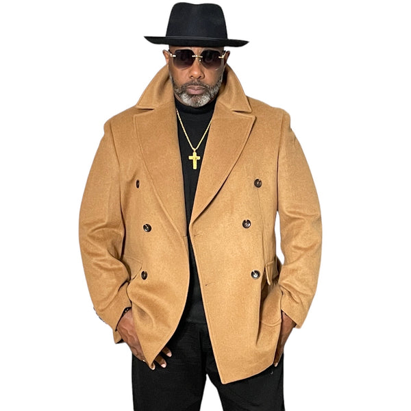 Canuti "Lankford" DB Peacoat (Camel)