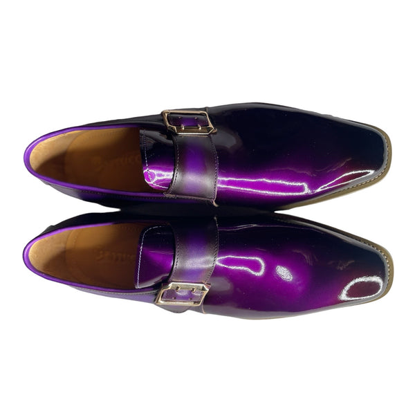 Carrucci Patent Leather Sneaker (Purple)