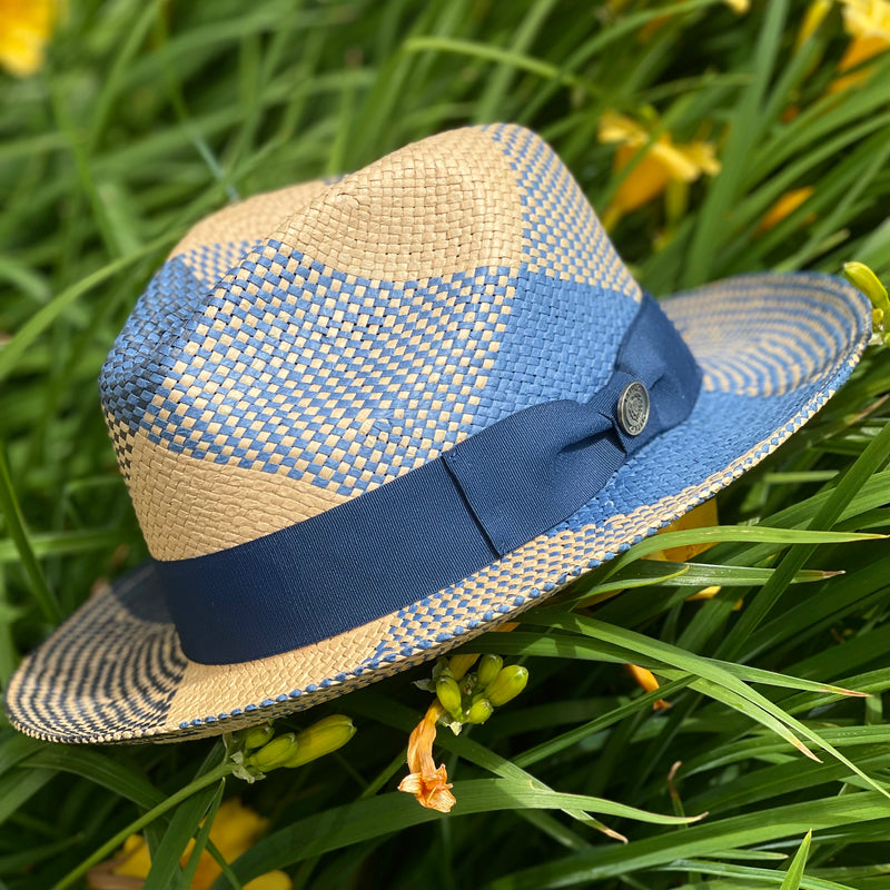 Bruno Straw Hat "Cubano" (Denim/Naturla)