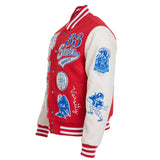 Jordan Craig Wool Bomber Jacket (Red)