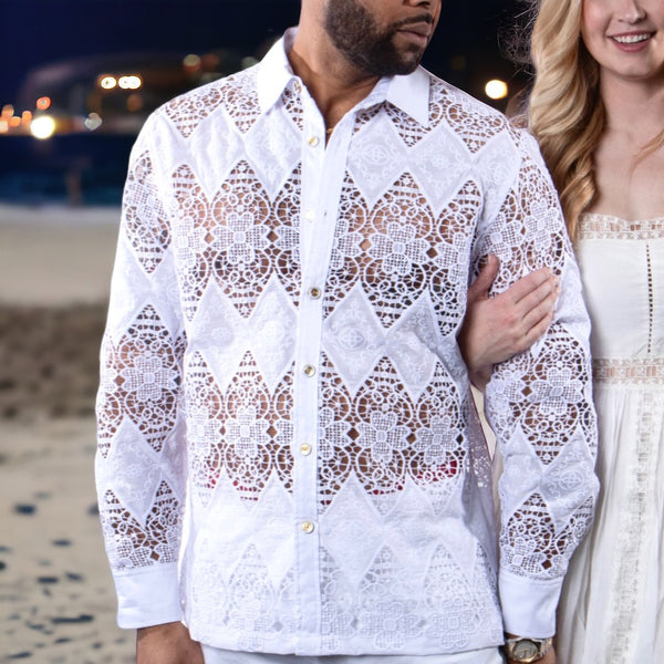 Prestige "Stealth" Lace Shirt (White)