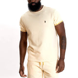 Makobi "Embossed" Crew Neck (Natural) 363