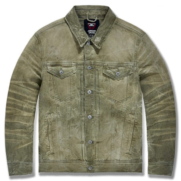 Jordan Craig "Lexington" Denim Jacket (Light Olive) RS